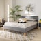 Baxton Studio Aneta Grey Upholstered King Size Platform Bed 156-9501 - alternate 9